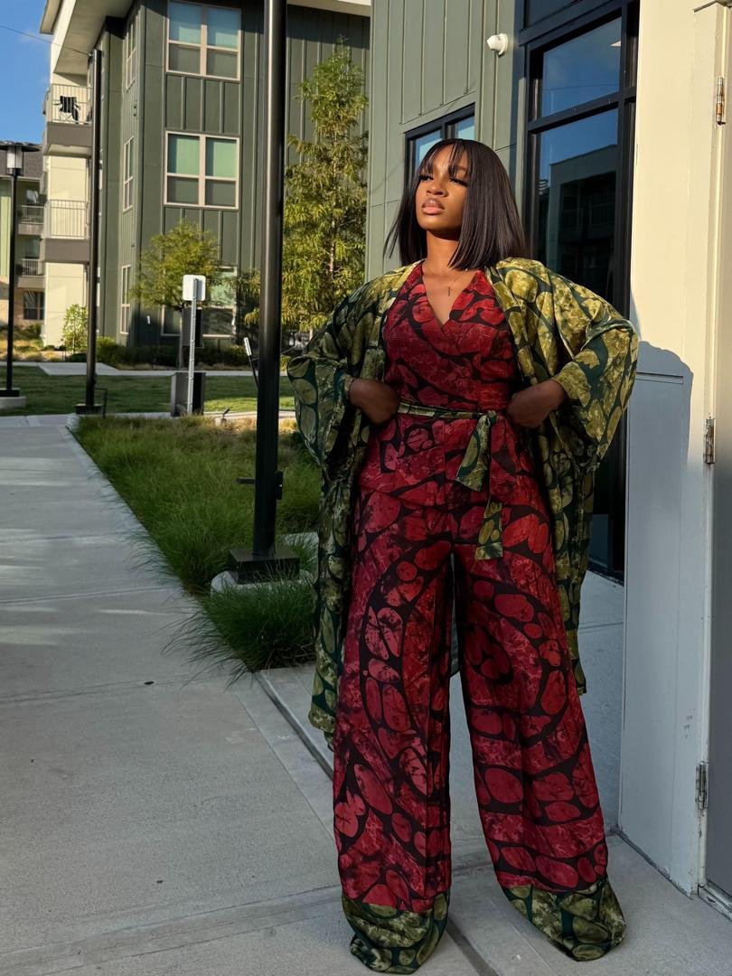 Combinaison kimono en soie